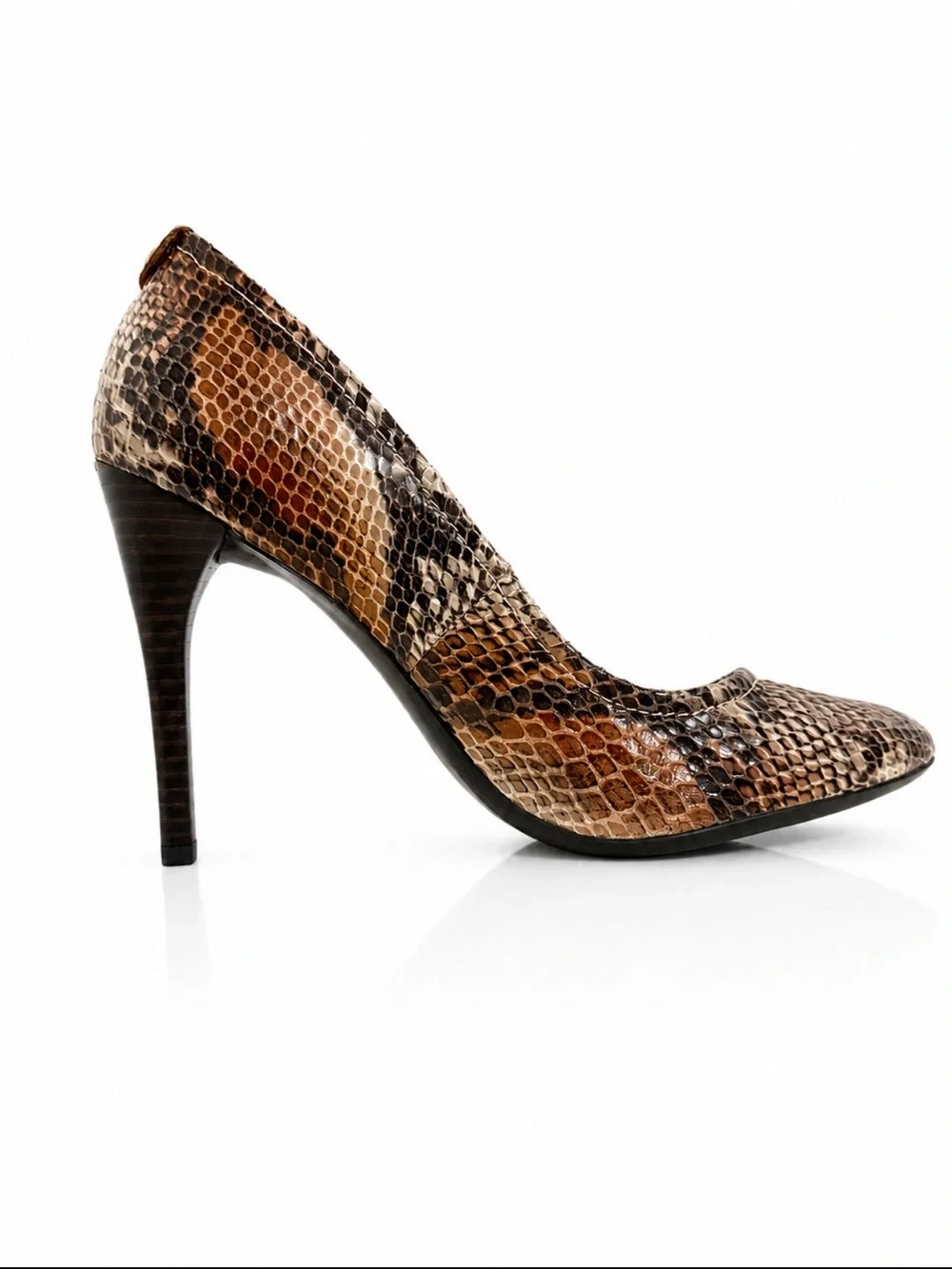 NEW Calvin Klein Snakeskin Print Stiletto Pumps Heels Size 6.5
